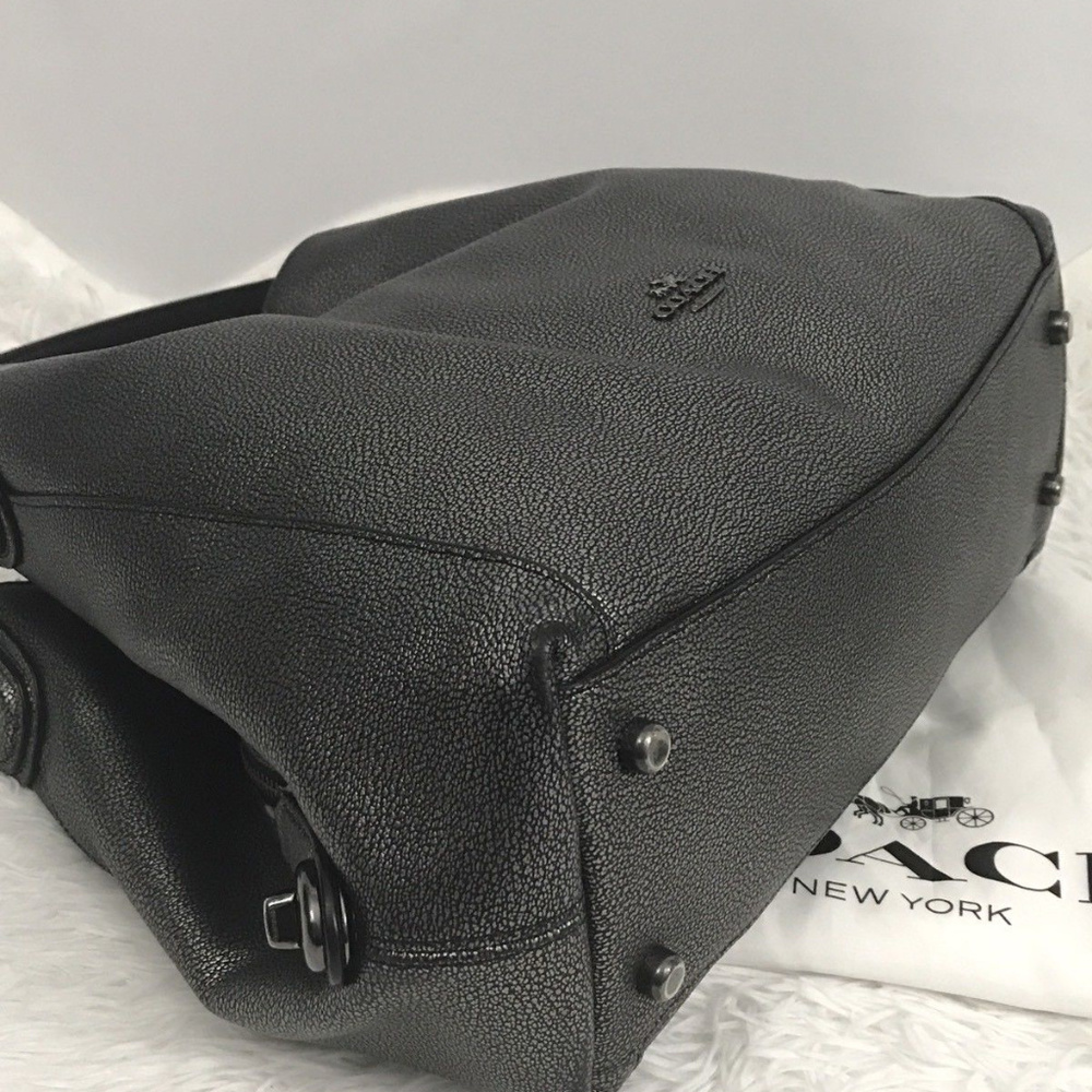 Coach Metallic pebble Leather Shoulder Bag  ] - Picture 3 of 8